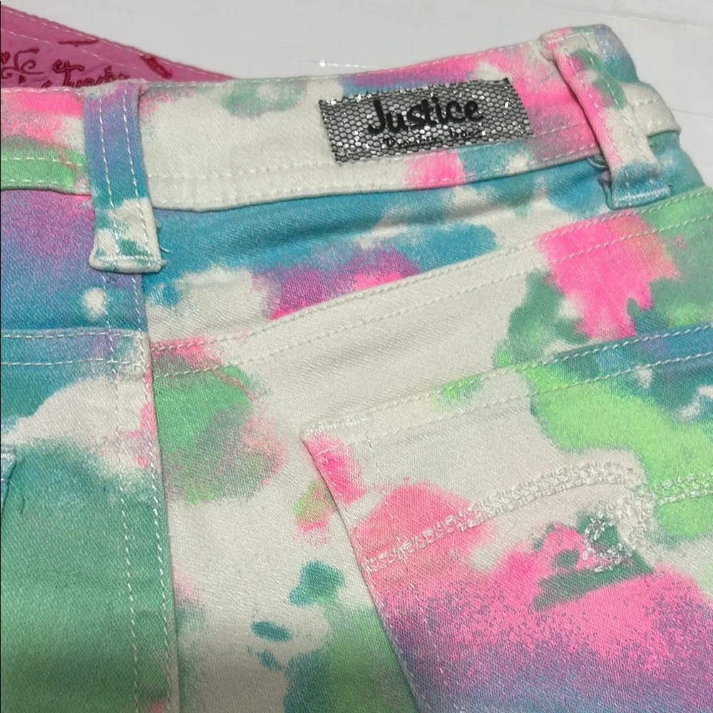 Justice Colorful Girls' Shorts Set size 7 GUC